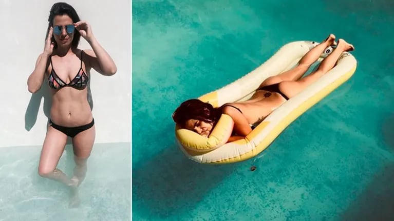 Agustina Cherri, con una bikini súper sexy en la pileta 