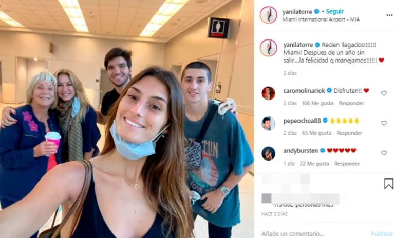Yanina Latorre vacunará a su mamá contra el covid en Miami: "Acá están dando la de Pfizer; me la llevo vacunada"