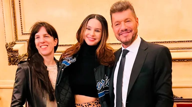 Paula Robles, Juana y Marcelo Tinelli (Foto: Instagram)