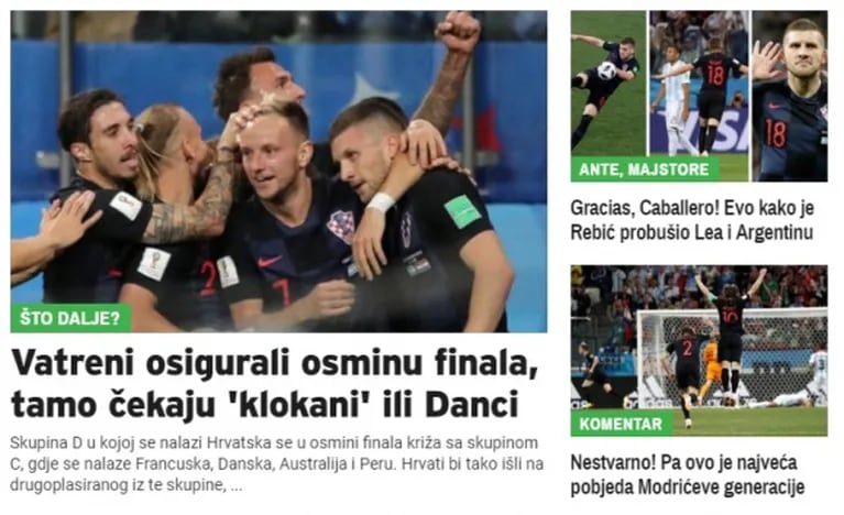 Los irónicos titulares de los diarios de Croacia tras ganarle a Argentina por 3 a 0: "¡Adiós, Leo Messi!"