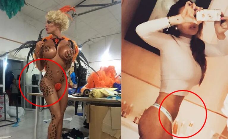 Los retoques fallidos de Vicky Xipolitakis y Lindsay Lohan. (Fotos: Twitter e Instagram)