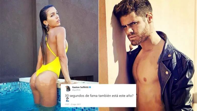 El picante tweet de Gastón Soffritti contra Rocío Robles tras criticar a su novia: "¿30 segundos de fama también está este año?" 
