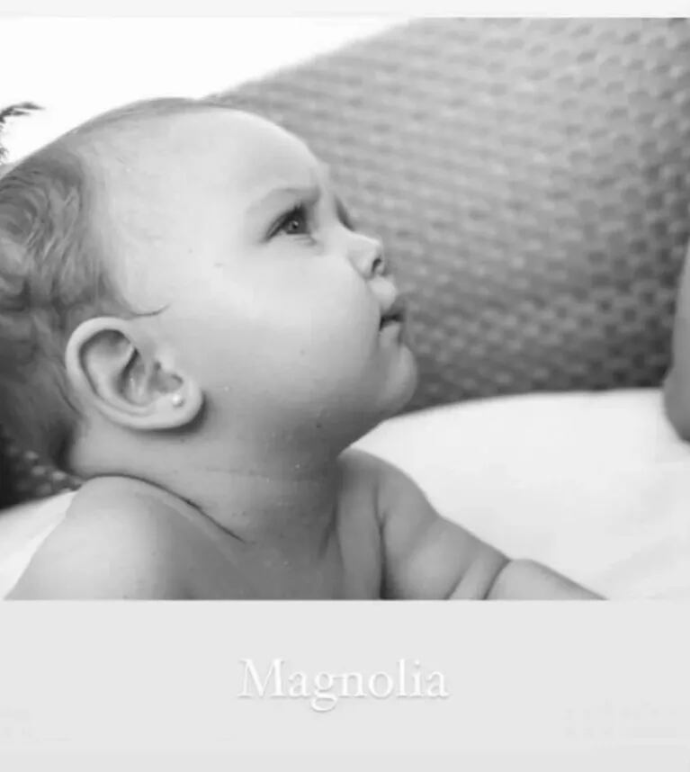 China Suárez compartió una foto de cuando era beba y se comparó con Magnolia 