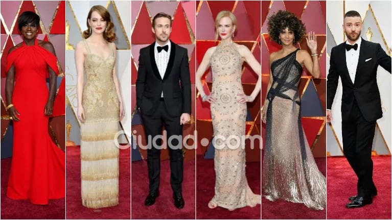 ¡Glamour y brillo en la alfombra roja! Los looks de las celebrities de Hollywood en los Premios Oscar 2017. Foto: AFP