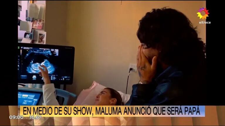 Maluma anunció en pleno show que va a ser papá: el emotivo momento