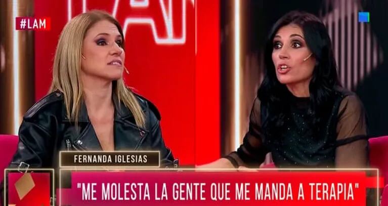 Fernanda Iglesias cruzó picante a Viviana Colmenero porque la mandó a terapia: "¿Quién sos?"