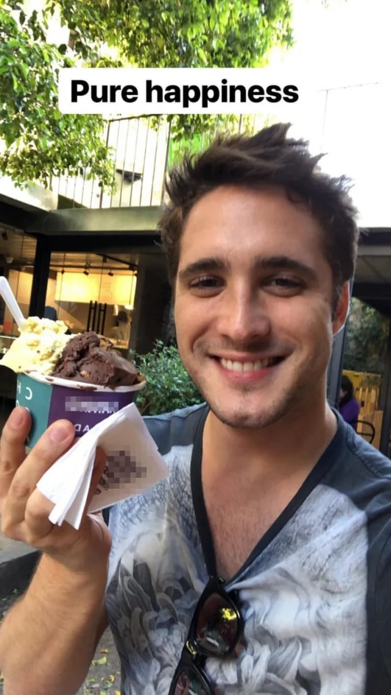 Qué fue lo primero que hizo Diego Boneta en su visita a la Argentina: ¡comerse un cuarto de kilo de helado!