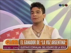 Gustavo Corvalán, el ganador de La Voz Argentina: "Lo viví con muchos nervios"