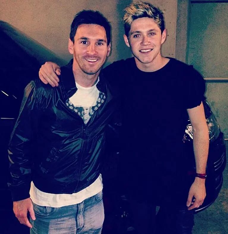 El encuentro entre Loinel Messi y el cantante de One Direction. (Instagram) 