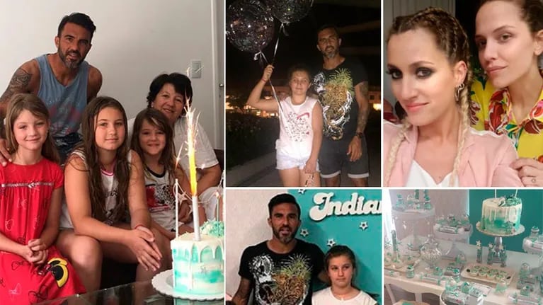Fabián Cubero celebró los 10 años de su hija Indiana, sin Nicole, pero con Mica Viciconte e Ivana Figueiras