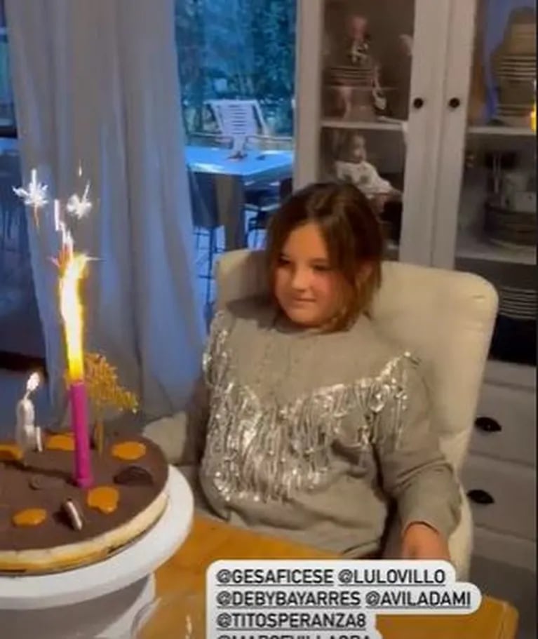 Mica Viciconte habló de su torta casera para Sienna, tras el súper pastel de Nicole Neumann: "La hicimos con Fabi"