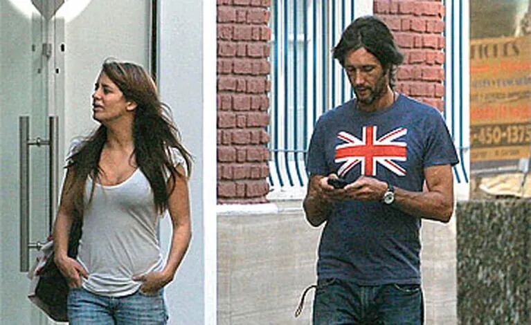 Victoria Rodríguez y Eduardo Celasco, casi dos años atrás cuando lo encontraron los paparazzis (Foto: Web). 