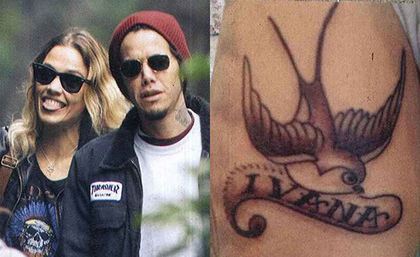 Sebastián se había hecho el mismo tatuaje meses atrás (Foto: Web). 