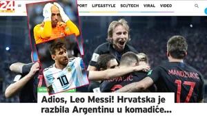 Los irónicos titulares de los diarios de Croacia tras ganarle a Argentina por 3 a 0 (Fotos: Captura y Web)