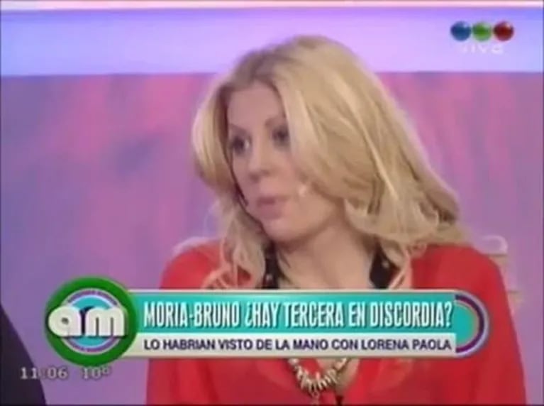 Lorena Paola, señalada como la tercera en discordia entre Moria Casán y Bruno Spinetto: "Es una locura lo que dicen"