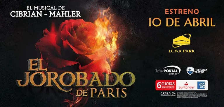 El Jorobado de París, el musical de Cibrián-Mahler, llega al Luna Park: fecha de estreno y entradas