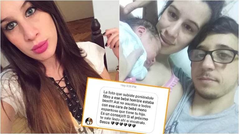 El enojo de la novia de Rodrigo Noya, tras recibir repudiables burlas hacia su bebé. Foto: Instagram
