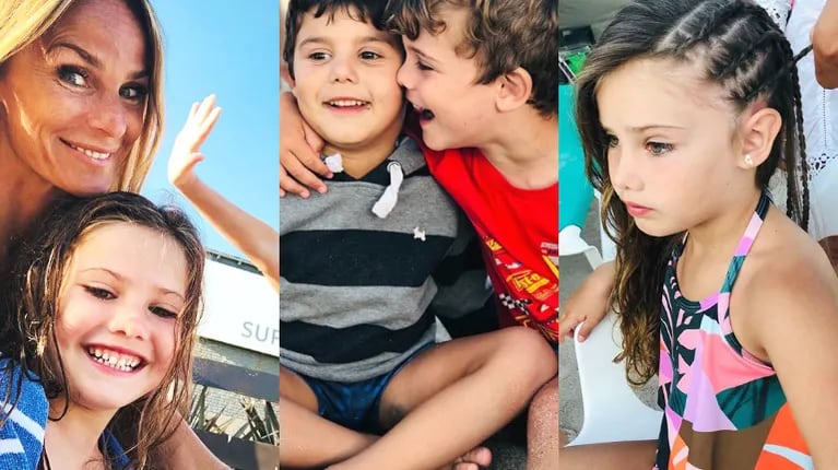 Sabrina Rojas y las fotos de sus vacaciones a puro juego con sus hijos en Mar del Plata: ¡Ellos la pasan bomba!