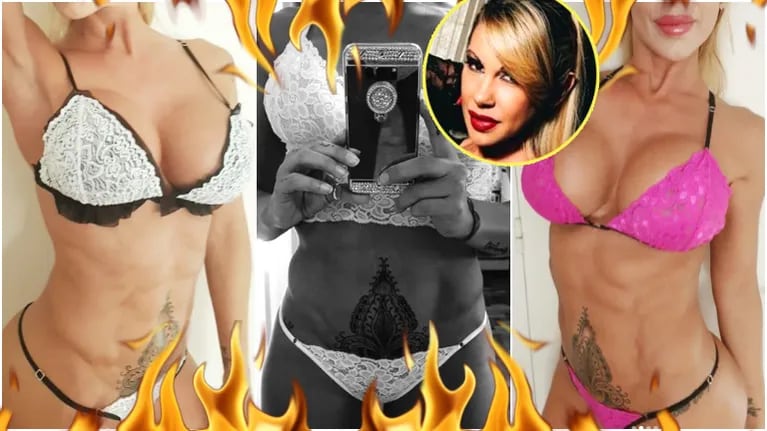 Las fotos ultra hot de Mónica Farro, una diosa fitness: lencería sexy y súper abdominales