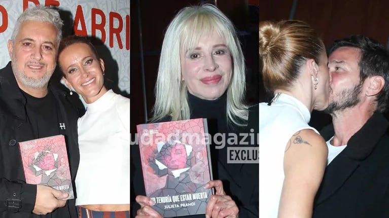 Julieta Prandi presentó su novela biográfica con Emanuel Ortega, Nacha Guevara y Mariano Peluffo: las fotos
