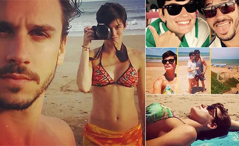 Florencia Viterbo, una morocha en bikini en Mar del Plata: amor, playa y deporte con su novio (Foto: Twitter)
