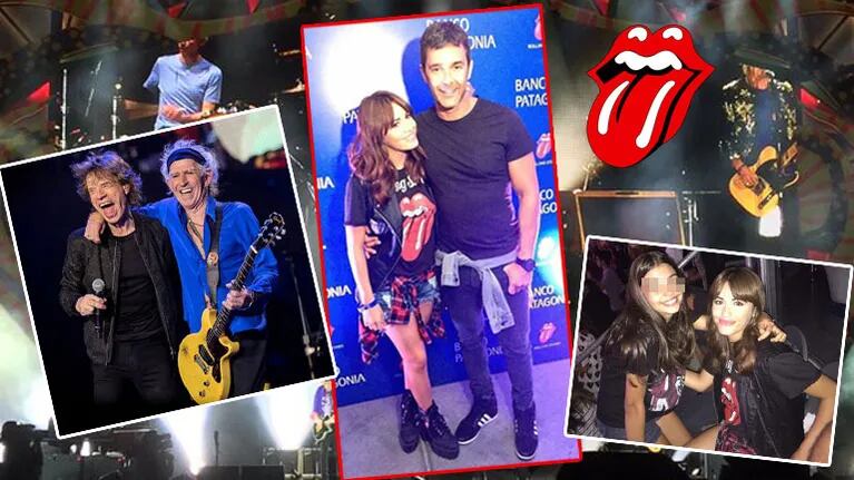 Lali Espósito y Mariano Martínez, enamorados en el recital de los Rolling Stones: ¡el look "rollinga" de la ídola!