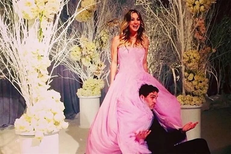 Kaley Cuoco: la actriz de The Big Bang Theory… ¡Se casó en fin de año y de rosa! (foto: Instagram)