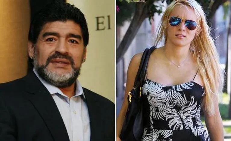 Diego Maradona y una cruda desmentida a Rocío Oliva. (Foto: Web)