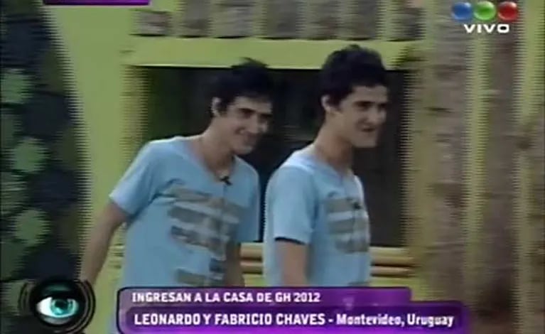 Leonardo y Fabricio Chaves ganaron el ingreso a Gran Hermano 2012. (Foto: captura TV)