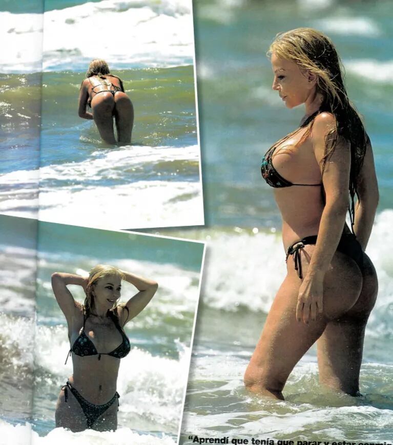 Las fotos sexies de Graciela Alfano en la playa, súper diosa a los 65 años: micro bikini y chapuzón en el mar 