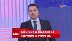 El tenso cruce de Gianinna Maradona con Diego Junior en vivo: "Vos tendrás otros dos hermanos, yo no"