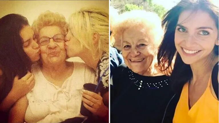  Wanda y Zaira Nara, dolidas por la muerte de su abuela Rosa. Foto: Instagram