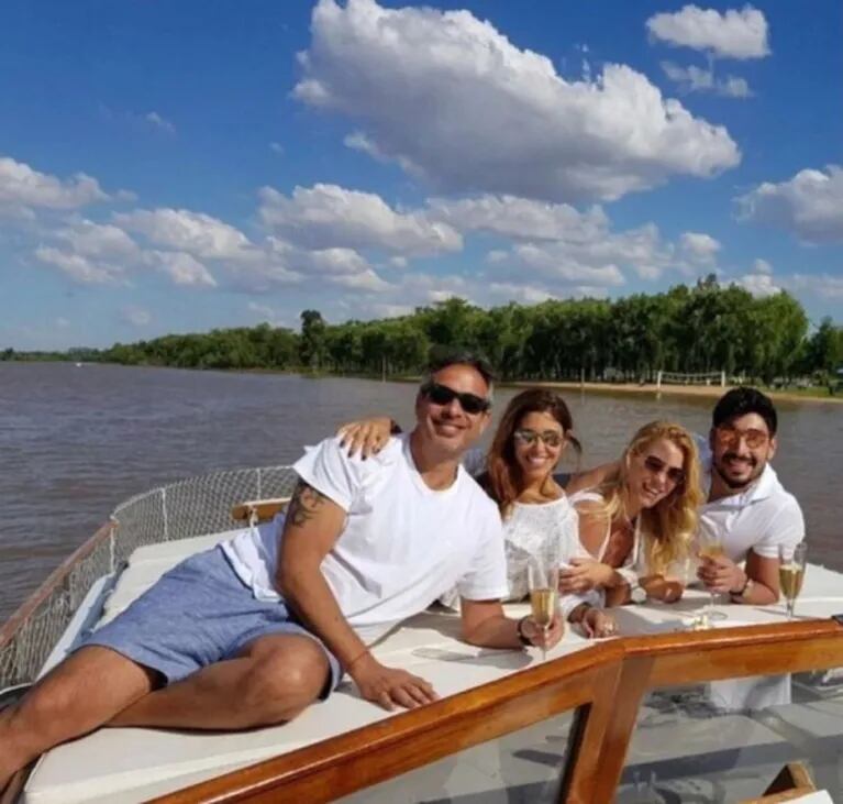 Nicole Neumann y Facundo Moyano, fin de semana de romance en los ríos de Córdoba