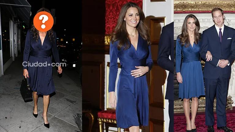 Caitlyn Jenner usó el mismo vestido de compromiso de Kate Middleton, para salir de paseo por Nueva York