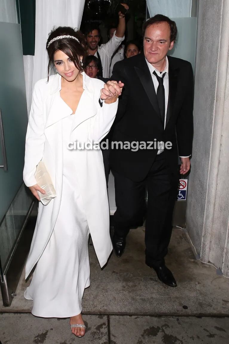El casamiento secreto de Quentin Tarantino con la modelo israelí Daniella Pick: las fotos de la ceremonia