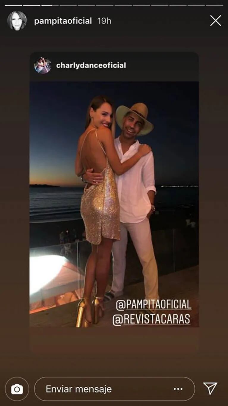 Pampita presentó a su profesor de baile, ¡con una tierna foto desde Punta del Este!