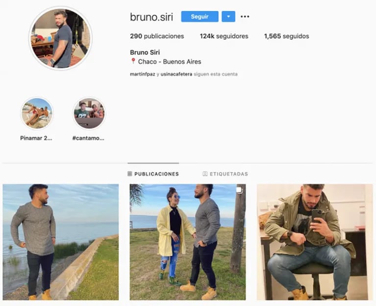 Bruno Siri modificó su perfil de Instagram y compartió un esotérico mensaje, tras el rumor de crisis con Ivana Nadal: "No se puede explicar, tan solo se siente"