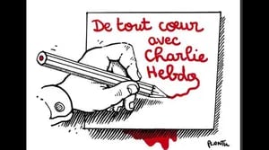 Humoristas gráficos de todo el mundo se solidarizaron tras el atentado terrorista contra el periódico francés Charlie Hebdo. 