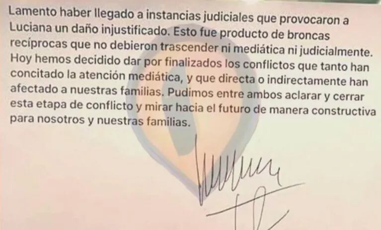 Martín Redrado le pidió disculpas públicas a Luciana Salazar: "Lamento haber llegado a instancias judiciales"