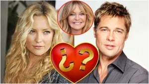 La madre de Hate Hudson habría confirmado el romance entre la actriz y Brad Pitt (Fotos: Web)