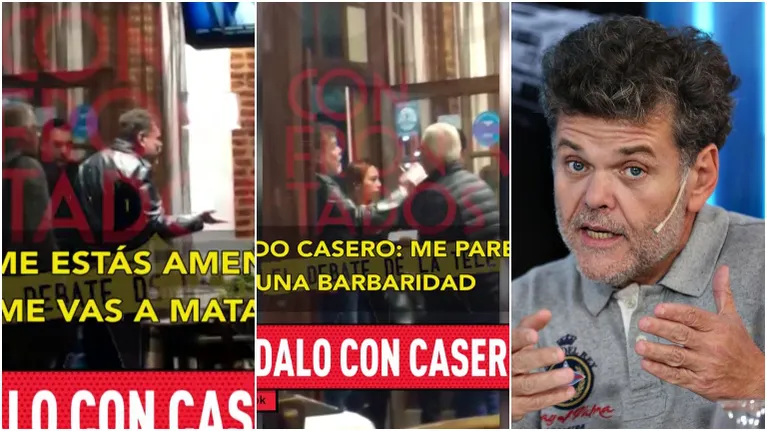 Alfredo Casero fue echado de un bar por línea política: "No soy chorro, garpé lo que vos quisiste"
