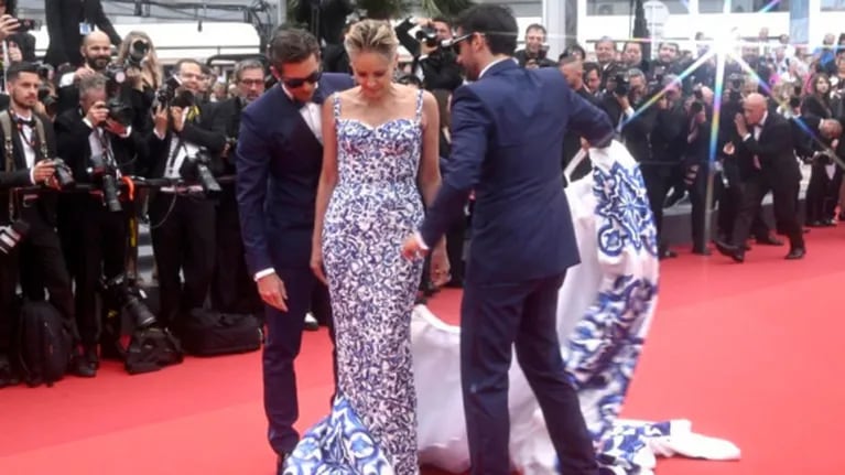 Sharon Stone lució un vestido espléndido y se llevó todas las miradas en la alfombra roja de Cannes