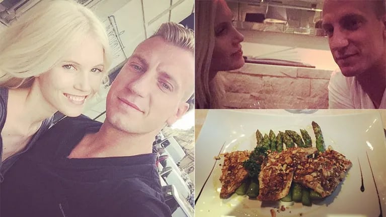 Maxi López sigue con Daniela Christiansson, su novia sueca (Foto: Instagram)