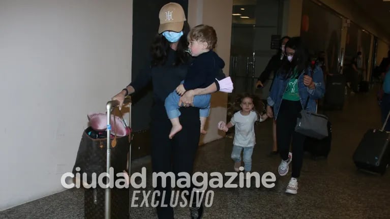 Las fotos de la China Suárez tras regresar de Jujuy junto a sus hijos, en medio del escándalo con Wanda Nara e Icardi (Foto: Movilpress)
