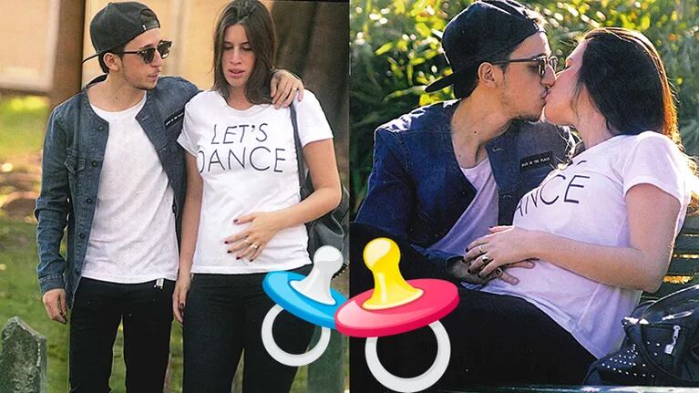Rodrigo Noya y su novia, "embarazados" y felices (Fotos: Caras).