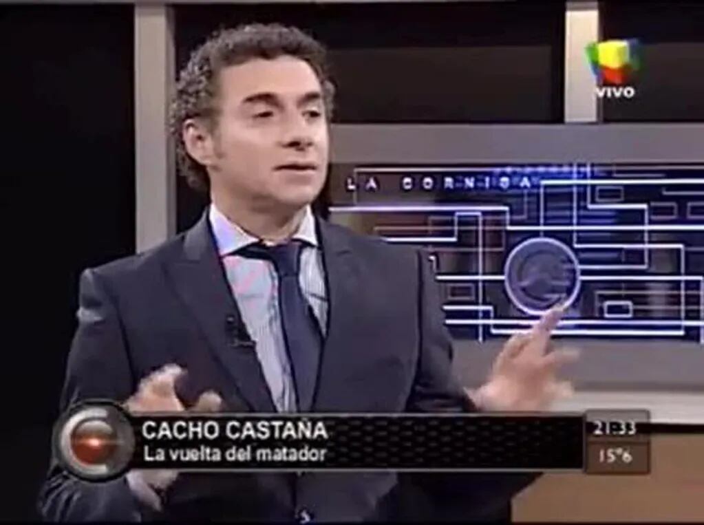 Cacho Castaña y "el mito" con su ex, Andrea Sblano