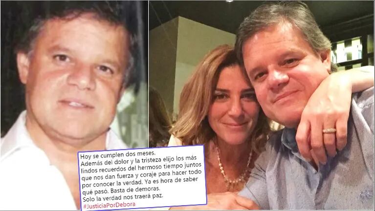 El conmovedor pedido de Quique Sacco, a dos meses de la muerte de Débora Pérez Volpin (Fotos: Web y Twitter)