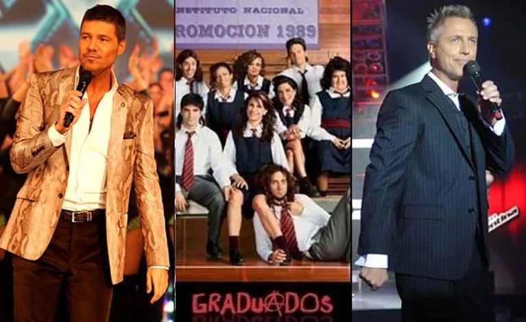 #Graduados, #ShowMatch y #LaVozArgentina, lo más mencionado en Twitter. (Fotos: Ideas del Sur y Telefe)