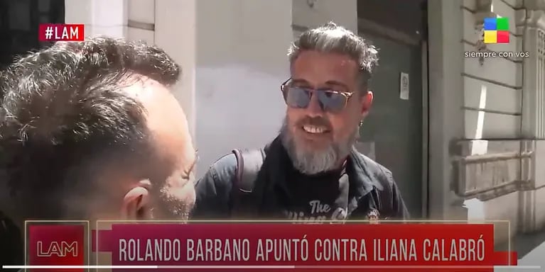 Rolando Barbano habló sobre el rumor de romance con Marina Calabró y fue tajante con Iliana Calabró