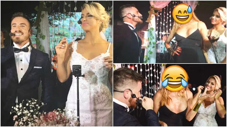 Fede Bal festejaba su "falsa boda" con Ailén Bechara pero alguien apareció para impedirlo (Fotos: Prensa)